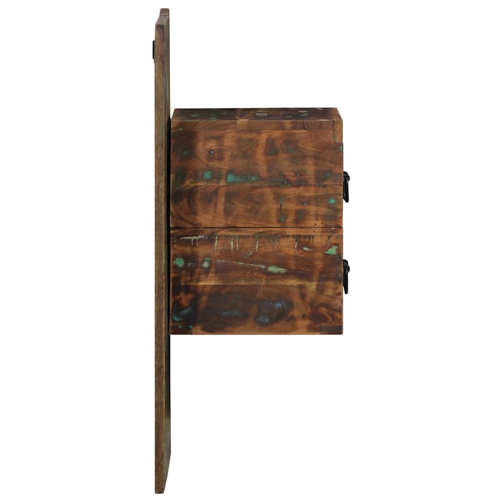 Noćni ormarić Višebojni 60x32x80 cm puno drvo, reciklirano