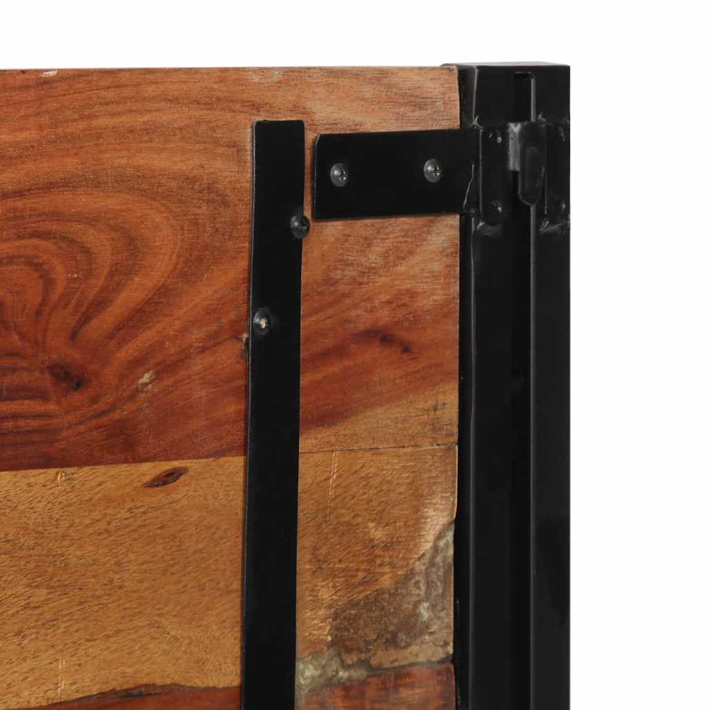 Uzglavlje kreveta 120 cm Puno obrađeno drvo i željezo