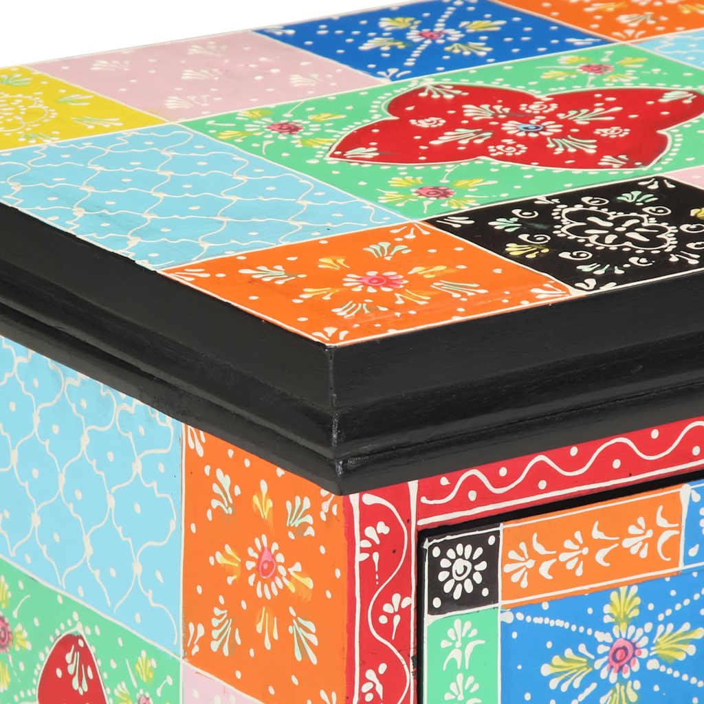 Noćni ormar 2 pcs Šareni 40 x 35 x 45 cm Čvrsto drvo manga