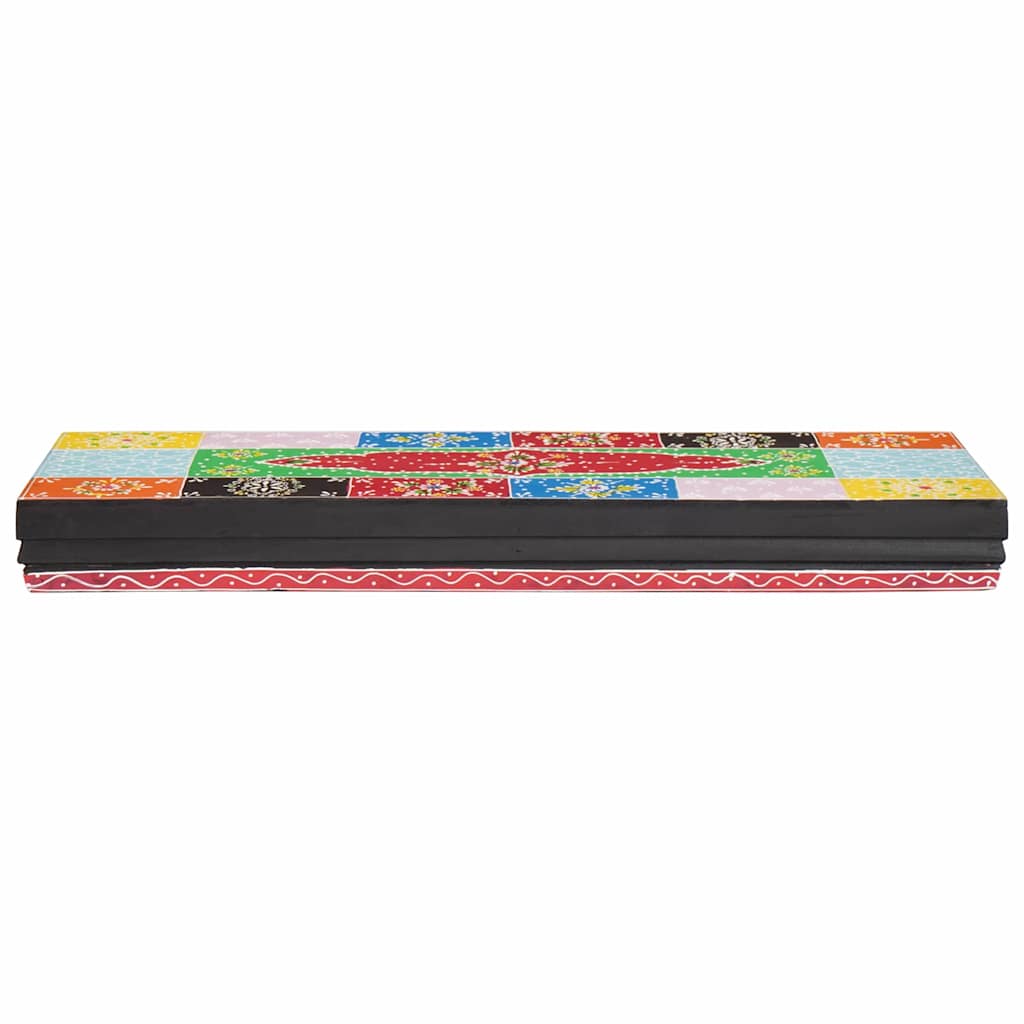 Police na zidu Zidne Šareni 60 x 20 x 6 cm Čvrsto drvo manga