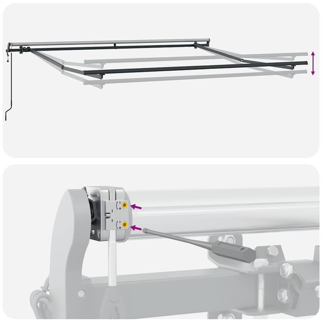 Tenda na automatsko uvlačenje bordo 300 x 250 cm
