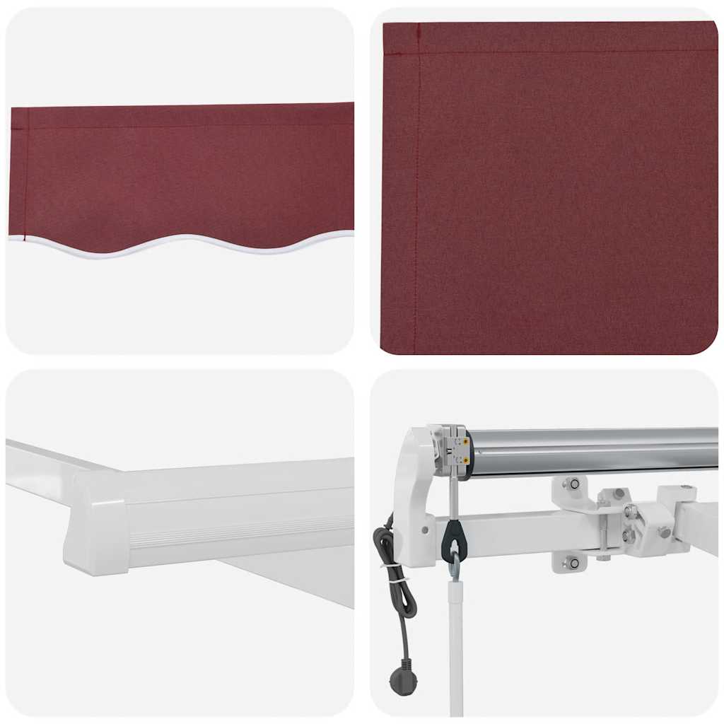 Tenda na automatsko uvlačenje bordo 500 x 300 cm