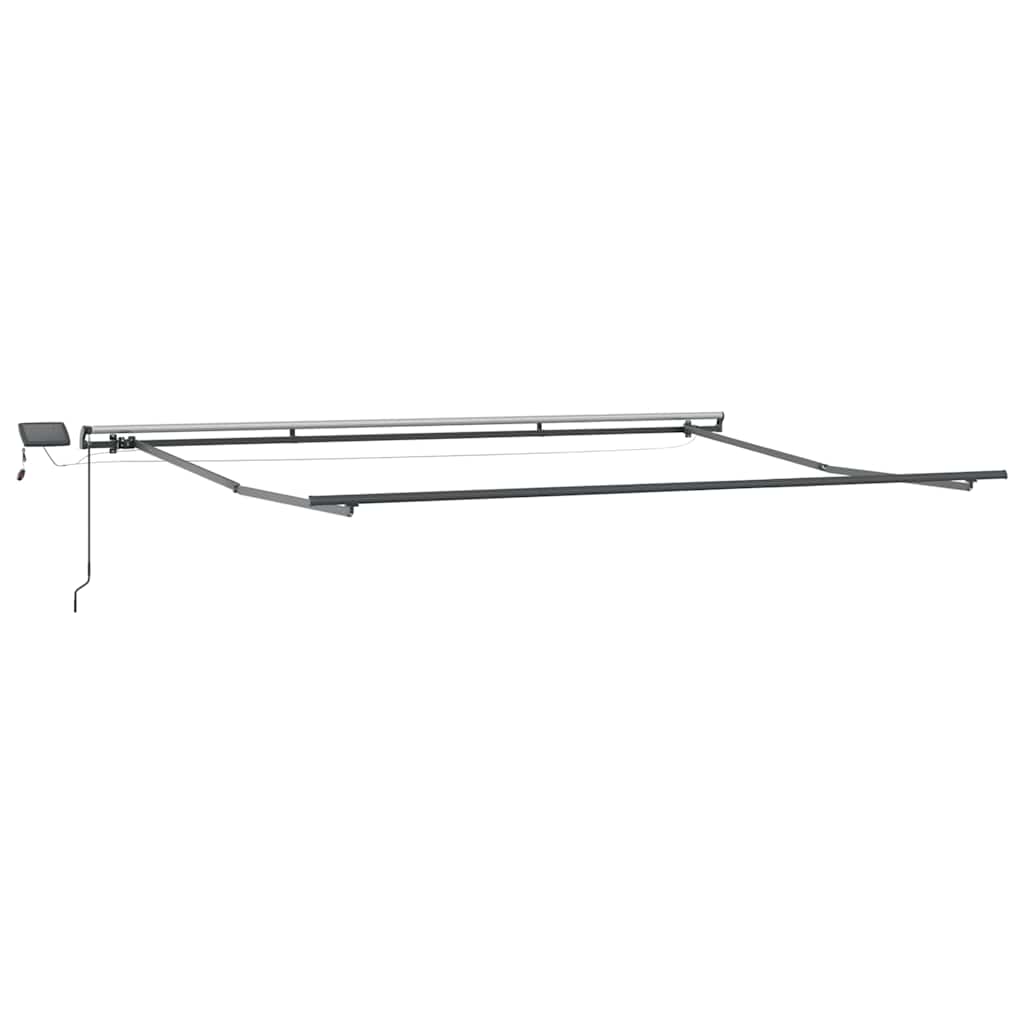 Tenda na ručno uvlačenje s LED svjetlima bordo 500 x 300 cm
