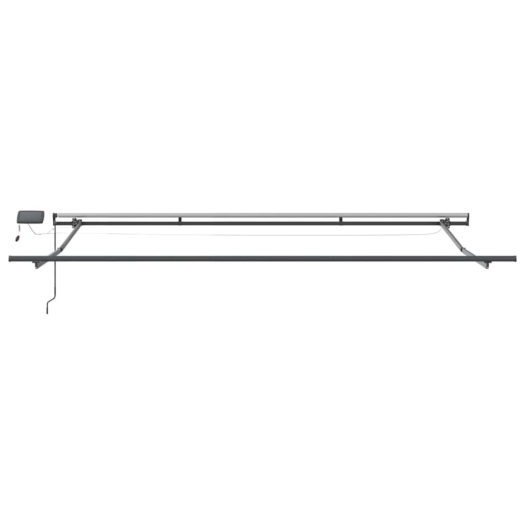 Tenda na ručno uvlačenje s LED svjetlima bordo 500 x 300 cm