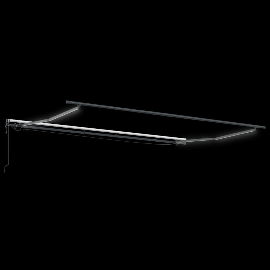 Tenda na automatsko uvlačenje s LED svjetlima bordo 500x300 cm