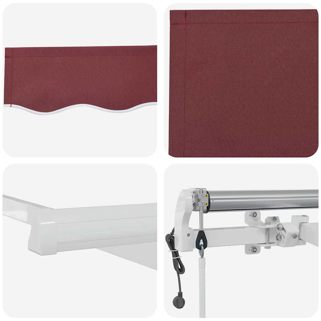 Tenda na automatsko uvlačenje bordo 600 x 300 cm