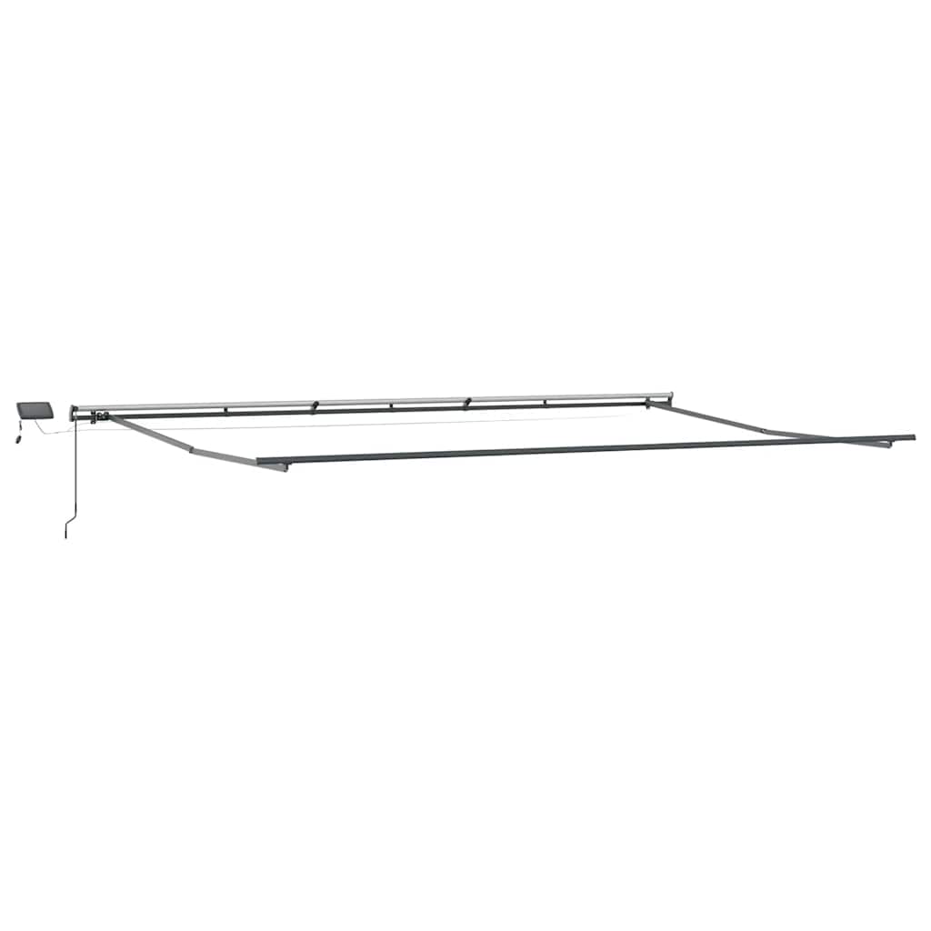 Tenda na ručno uvlačenje s LED svjetlima bordo 600 x 300 cm