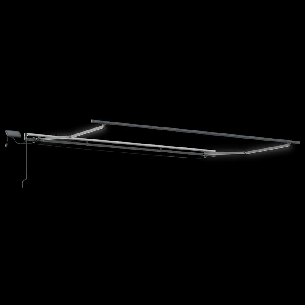 Tenda na ručno uvlačenje s LED svjetlima bordo 600 x 300 cm