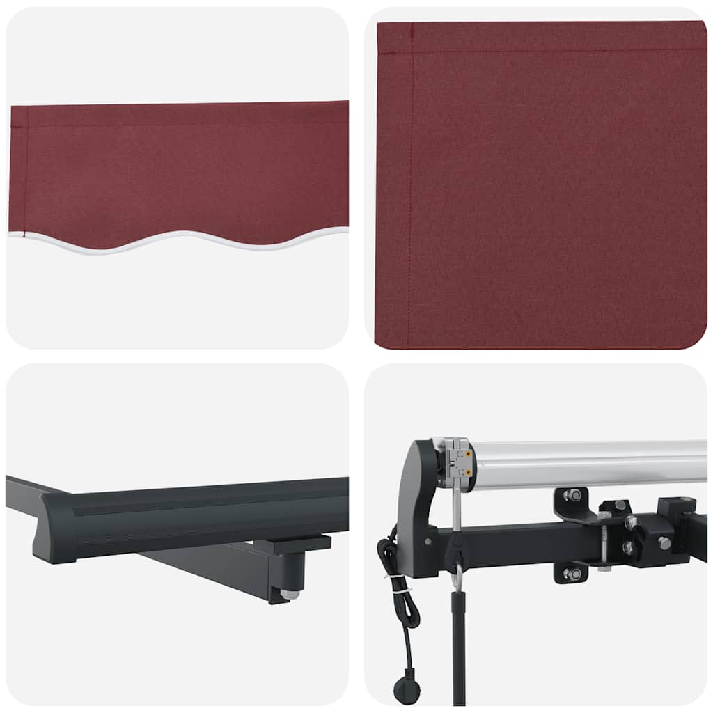 Tenda na automatsko uvlačenje bordo 600 x 300 cm