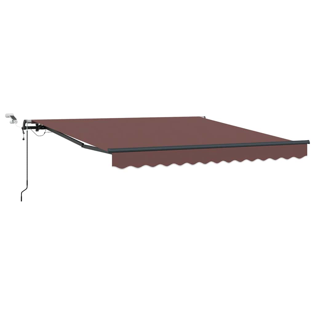 Tenda na automatsko uvlačenje s LED smeđa 300 x 250 cm