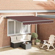 Tenda na automatsko uvlačenje s LED smeđa 300 x 250 cm