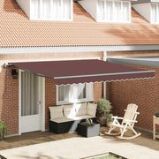 Tenda na automatsko uvlačenje smeđa 400 x 300 cm