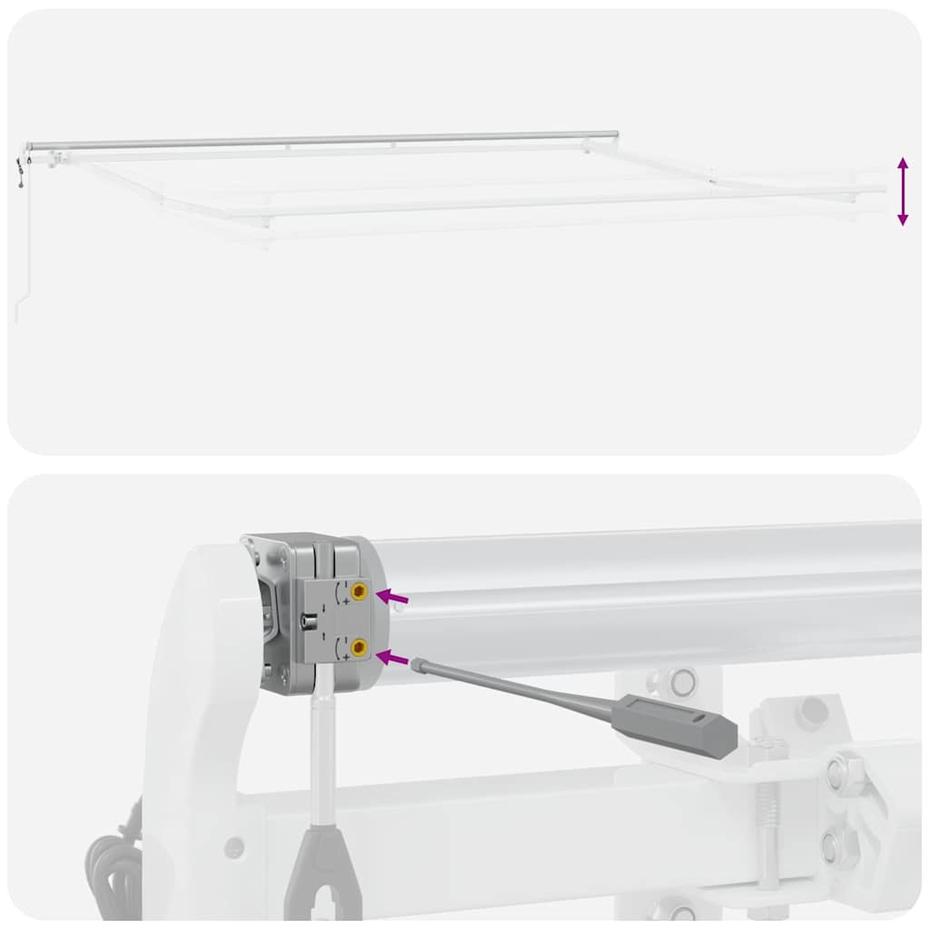 Tenda na automatsko uvlačenje smeđa 450 x 300 cm
