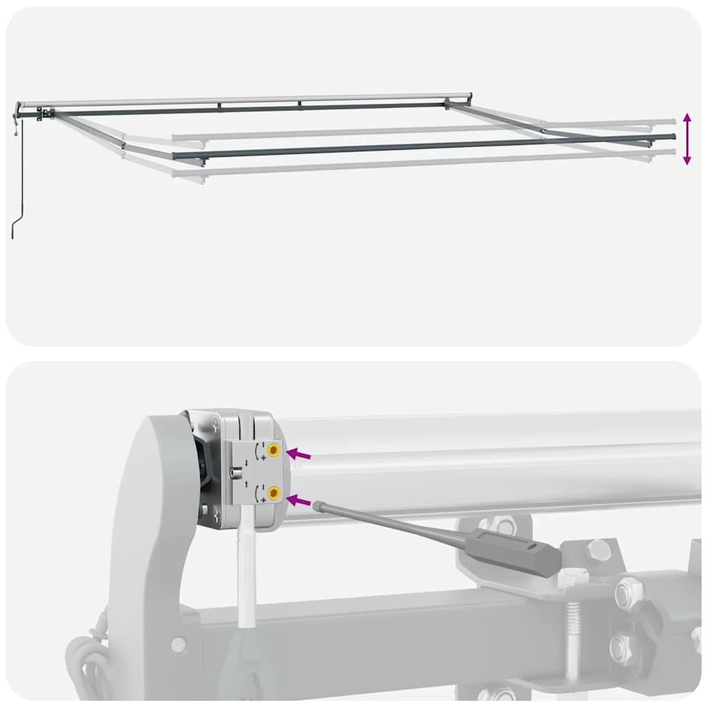 Tenda na automatsko uvlačenje smeđa 500 x 300 cm