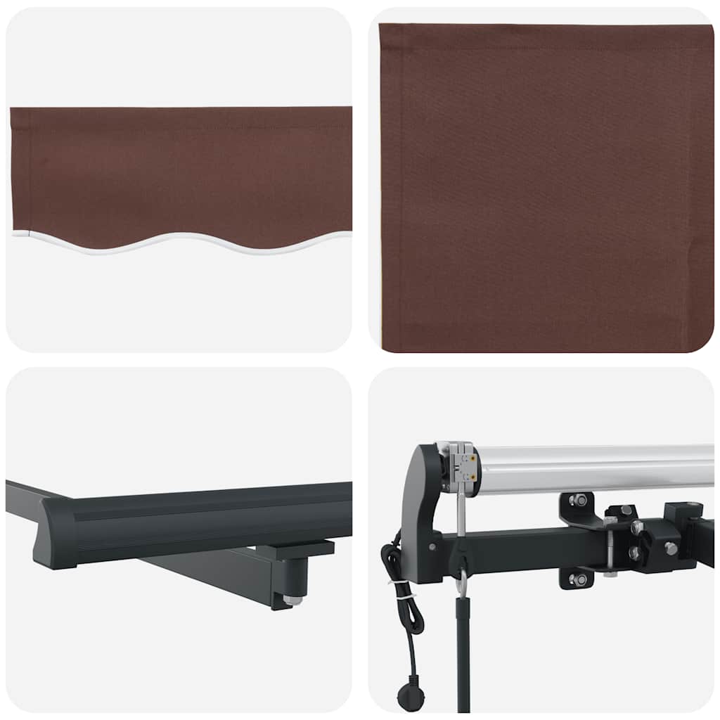 Tenda na automatsko uvlačenje smeđa 500 x 300 cm