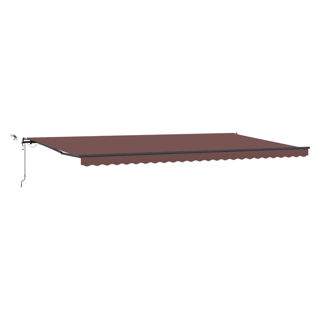 Tenda na automatsko uvlačenje s LED smeđa 600 x 300 cm