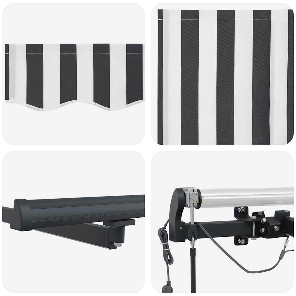 Tenda na automatsko uvlačenje LED antracit i bijela 300x250 cm