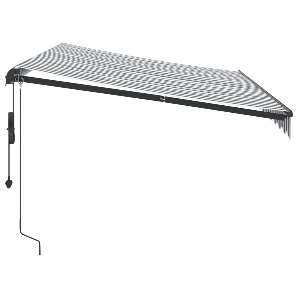 Tenda na automatsko uvlačenje LED antracit i bijela 350x250 cm