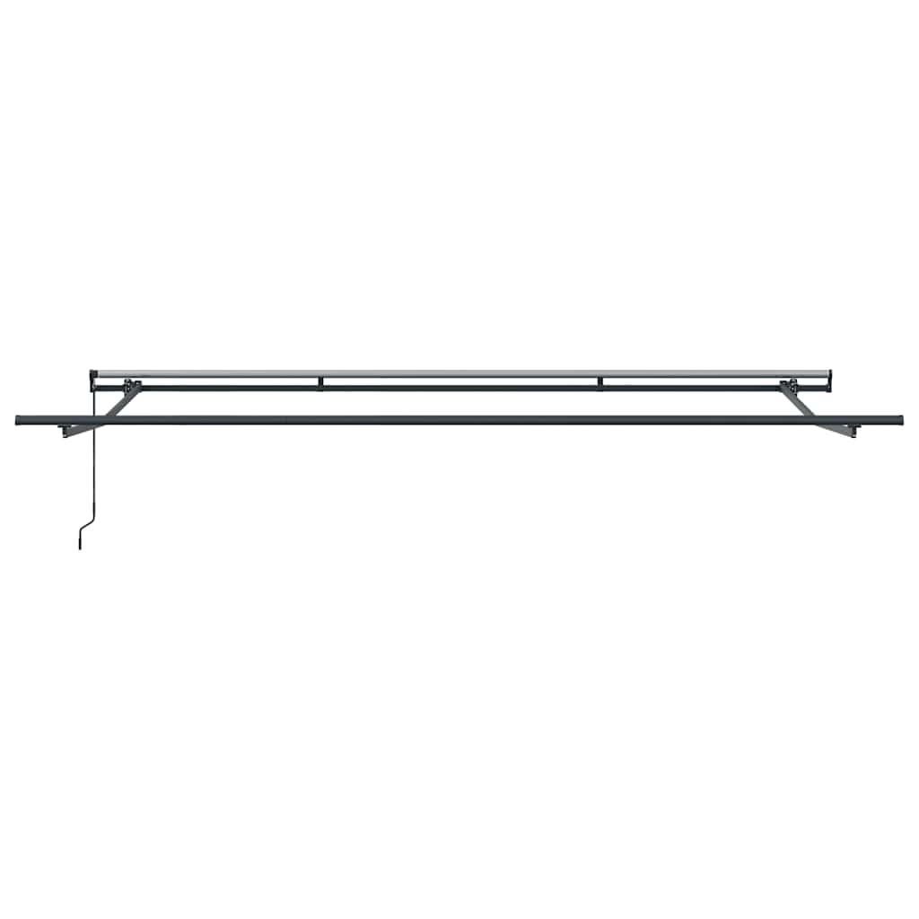Tenda na ručno uvlačenje antracit i bijela 400 x 300 cm