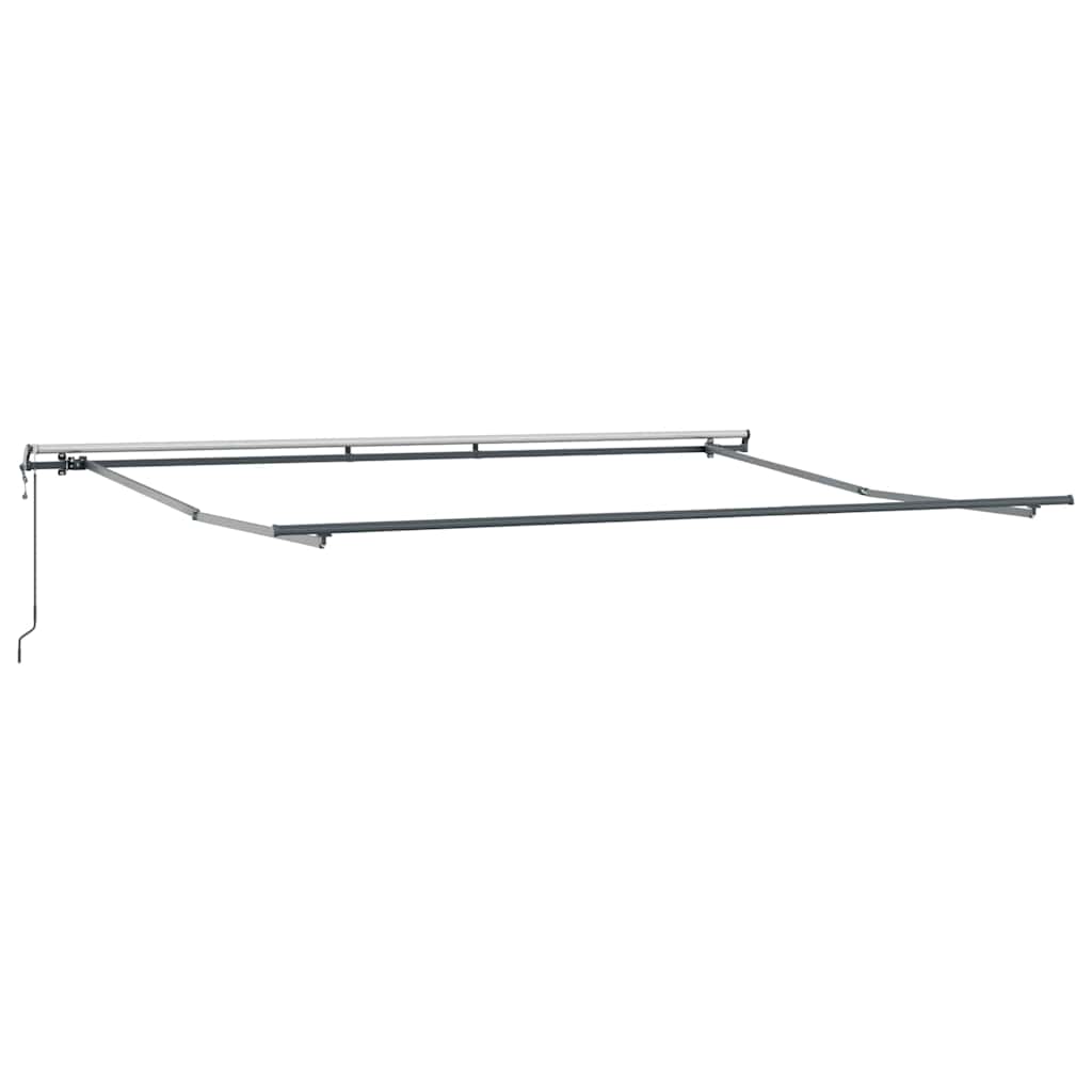 Tenda na automatsko uvlačenje antracit i bijela 400 x 300 cm
