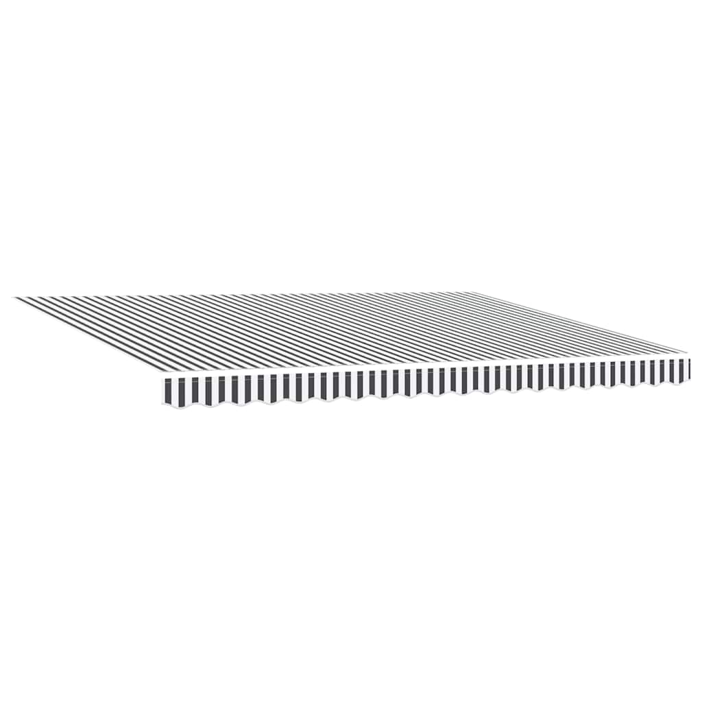 Tenda na automatsko uvlačenje antracit i bijela 450x300 cm