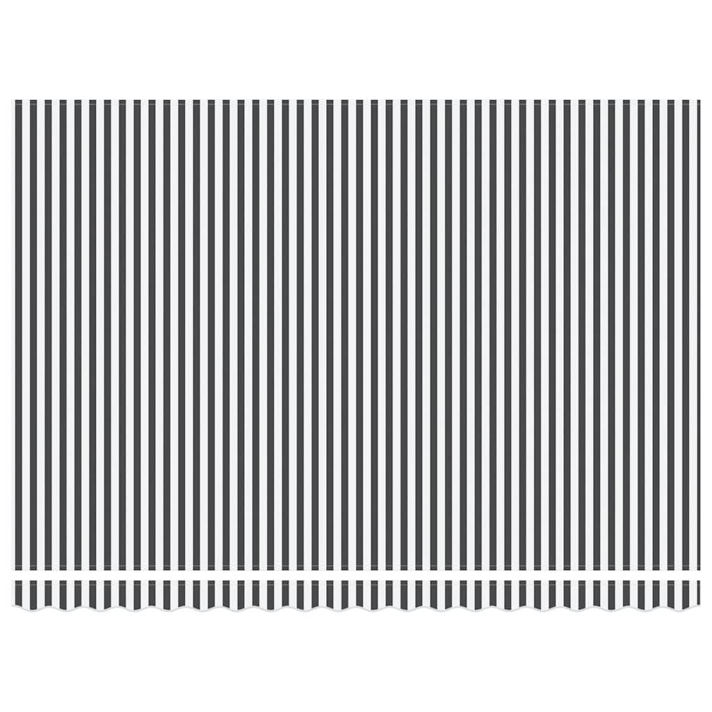 Tenda na automatsko uvlačenje LED antracit i bijela 450x300 cm