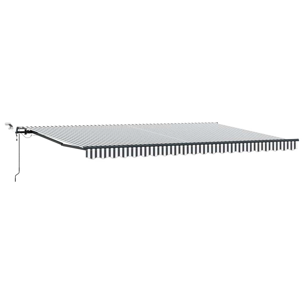 Tenda na automatsko uvlačenje LED antracit i bijela 500x300 cm