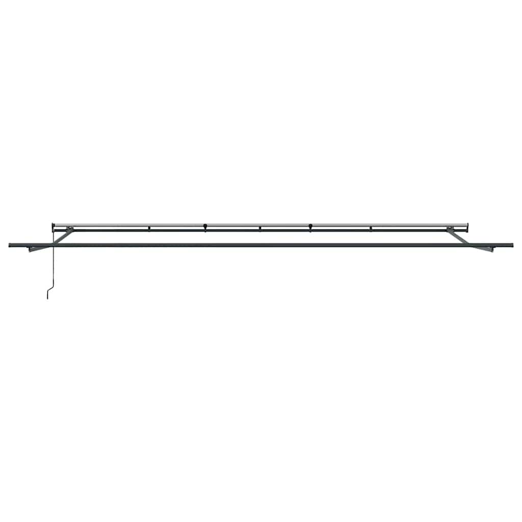 Tenda na ručno uvlačenje antracit i bijela 600x300 cm