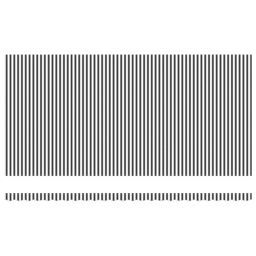 Automatska sklopiva tenda antracit i bijela 600x300 cm