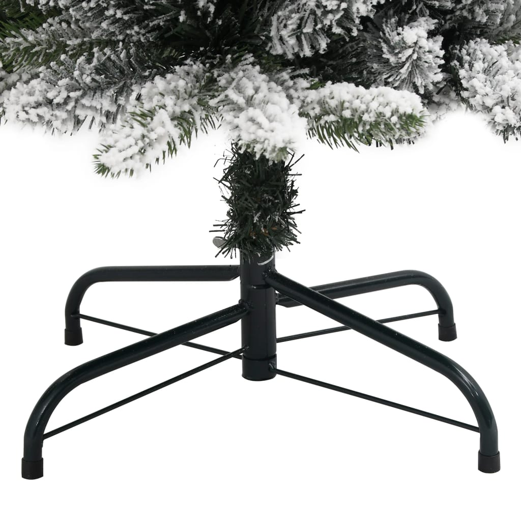 Umjetno usko božićno drvce sa snijegom 240 cm PVC i PE