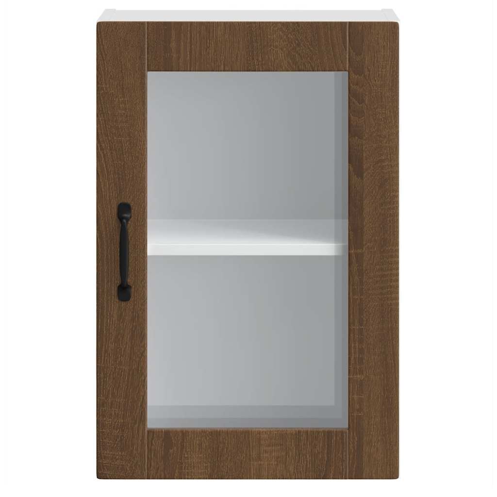 Kuhinjski zidni ormarić sa staklenim vratima Porto boja hrasta