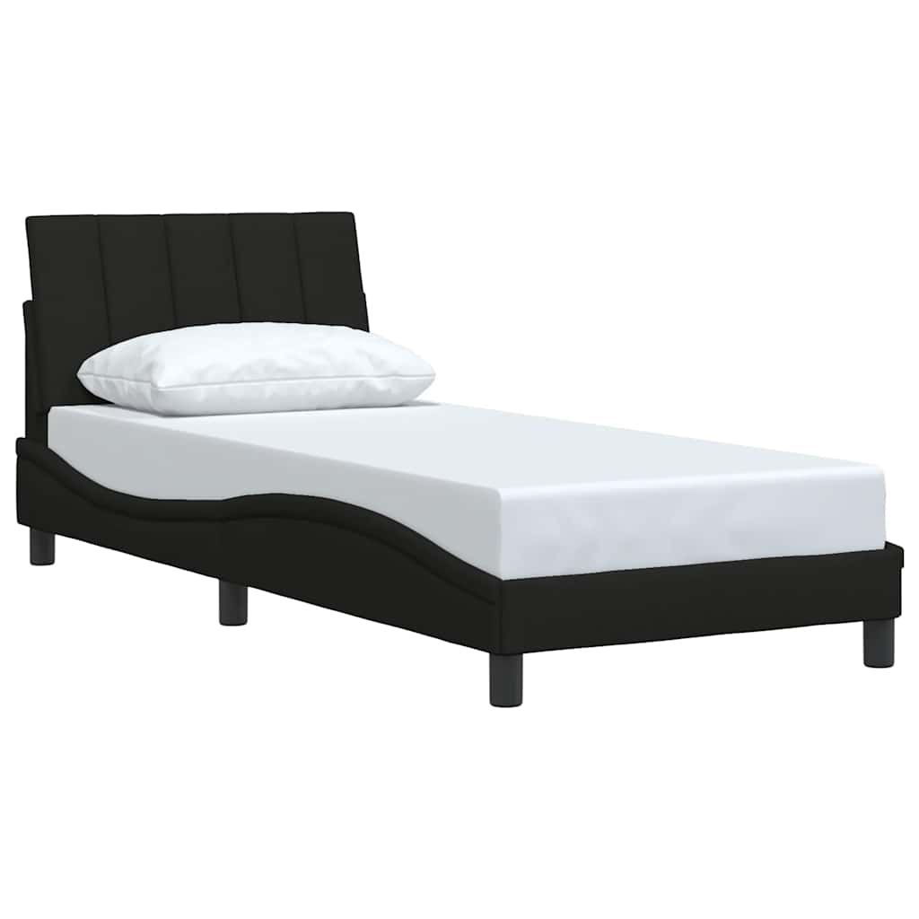 Okvir za krevet bez madraca Hanko crni 80x200cm od tkanine