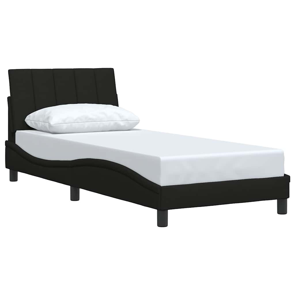 Okvir za krevet bez madraca Hanko crni 90x200cm od tkanine