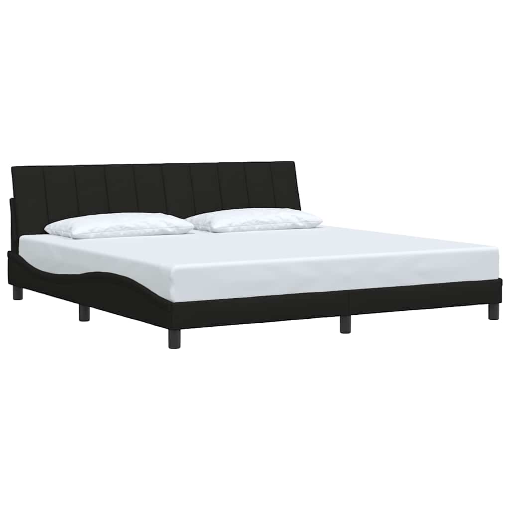 Okvir za krevet bez madraca Hanko crni 200x200 cm od tkanine