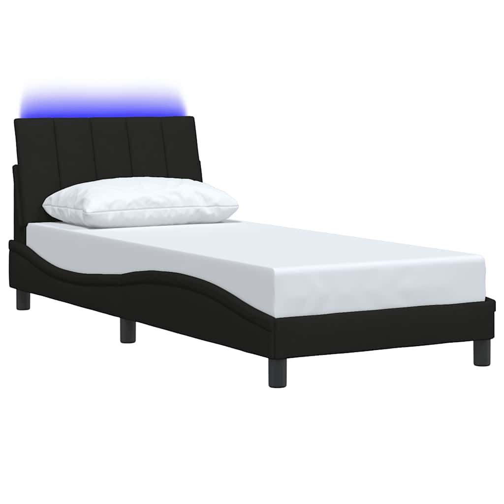 Okvir za krevet bez madraca Hanko crni 80x200cm od tkanine