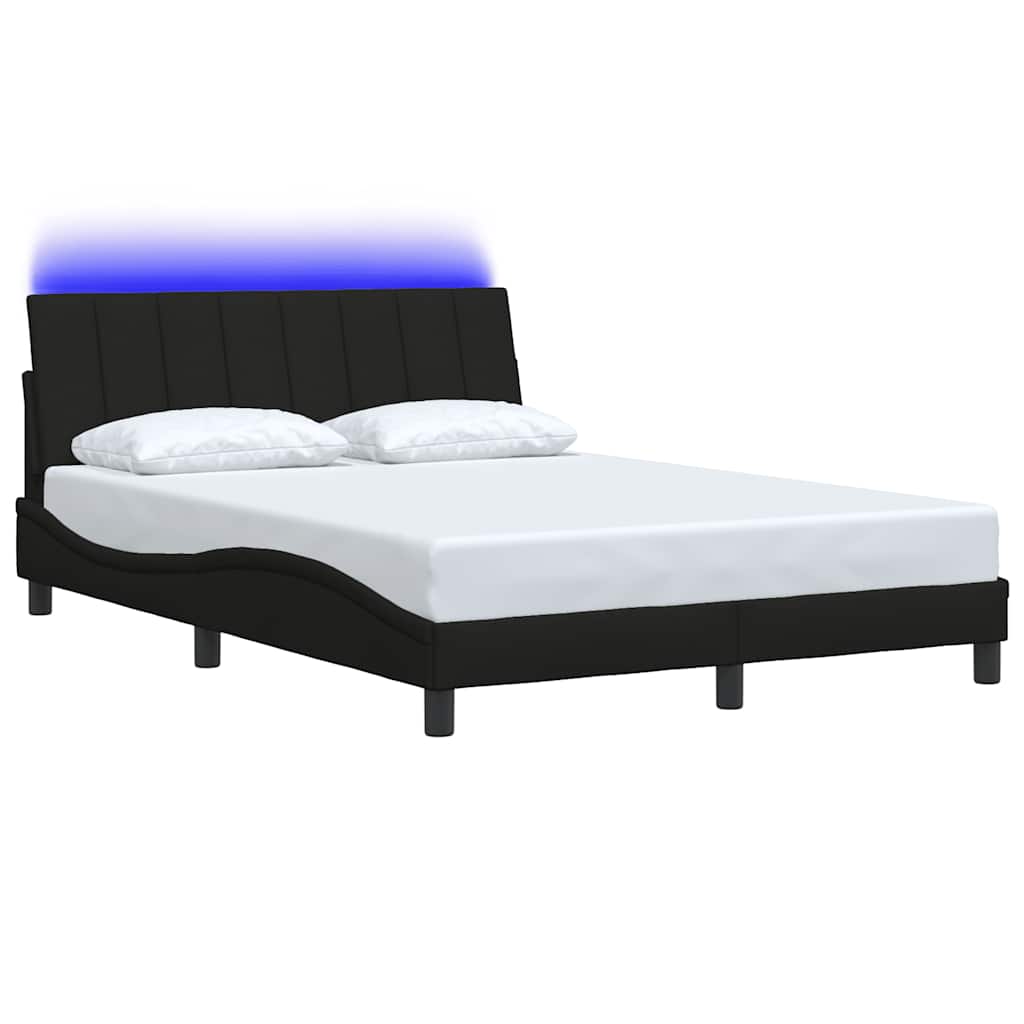 Okvir za krevet bez madraca Hanko crni 140 x 190 cm od tkanine