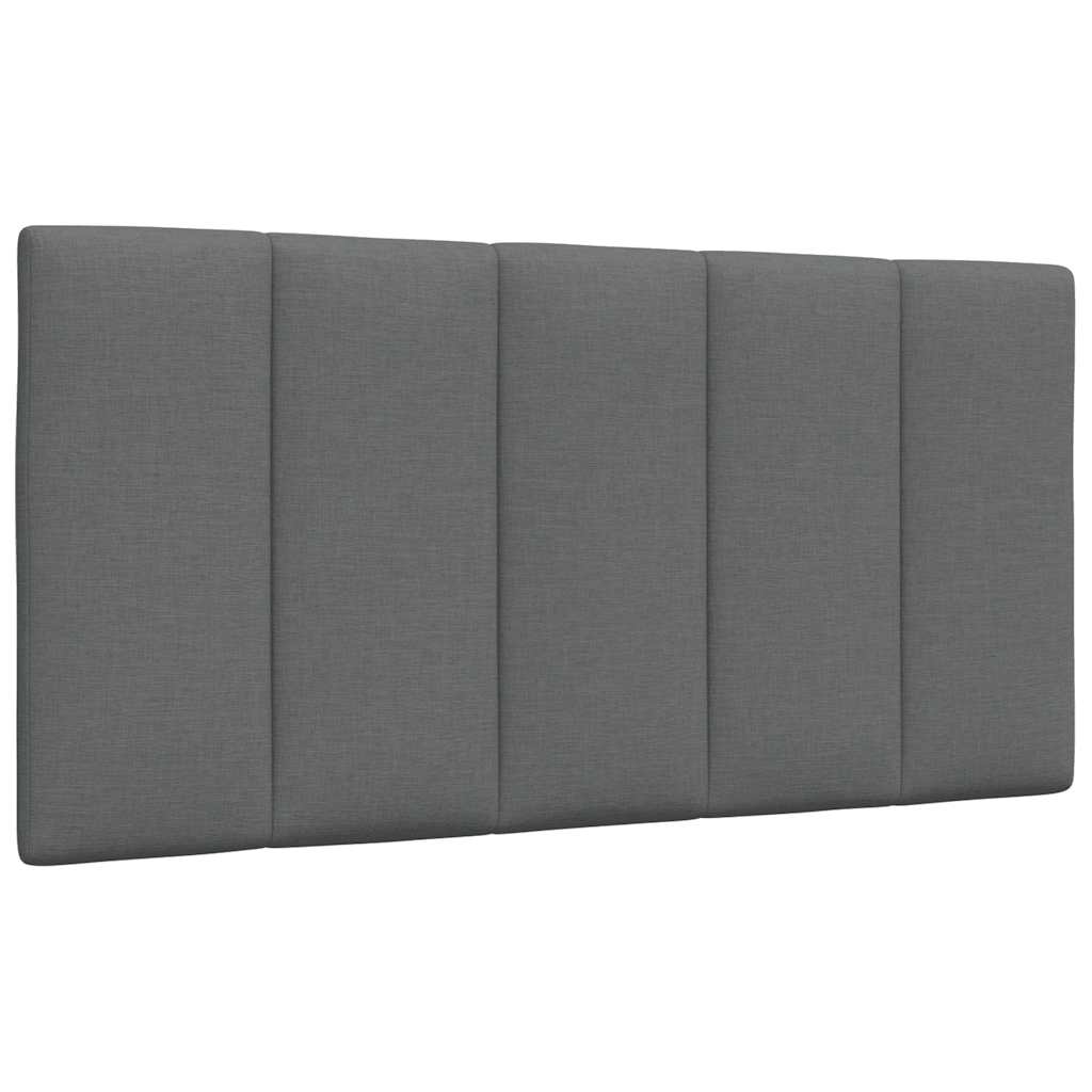 Krevet s madracem Hanko tamnosivi 100 x 200 cm od tkanine