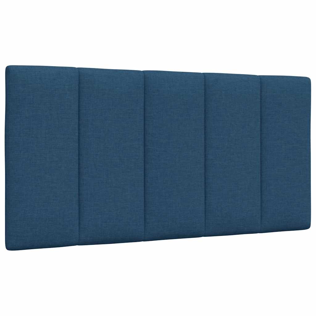 Krevet s madracem Hanko plavi 100 x 200 cm od tkanine