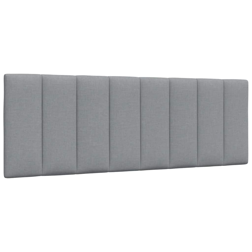 Krevet s madracem Hanko svjetlosivi 120 x 200 cm od tkanine