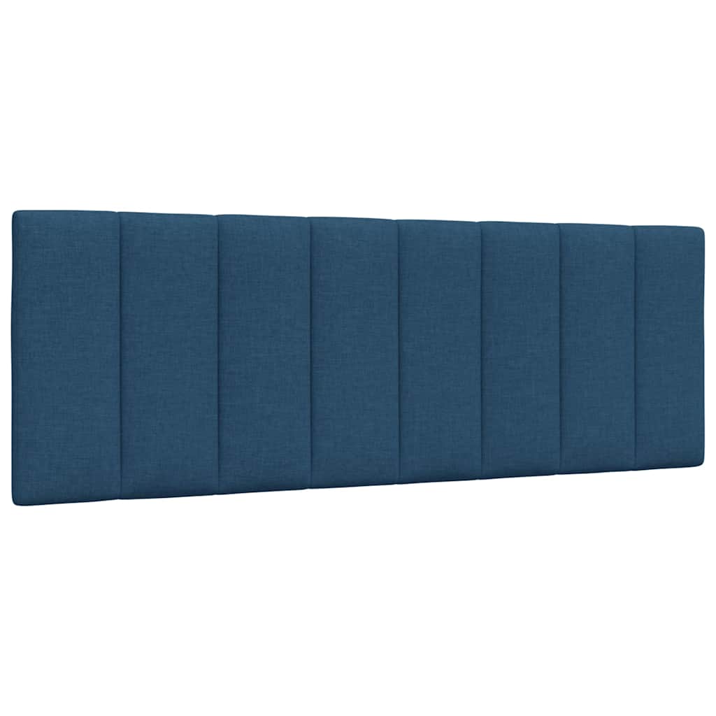 Krevet s madracem Hanko plavi 140 x 190 cm od tkanine