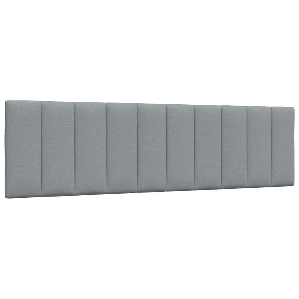Krevet s madracem Hanko svjetlosivi 180x200 cm od tkanine