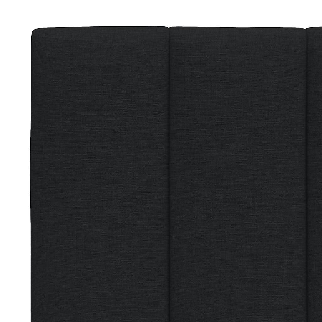 Krevet s madracem Hanko crni 180x200 cm od tkanine