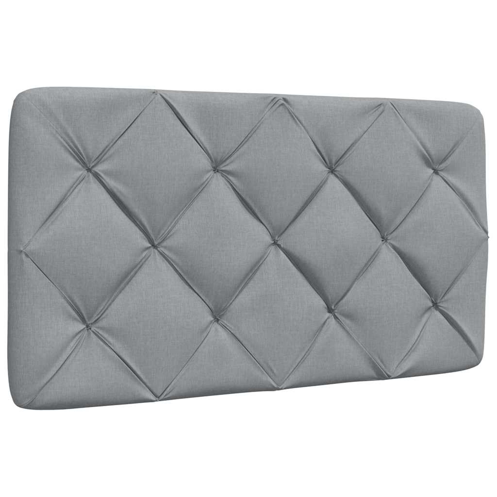 Okvir za krevet bez madraca svjetlosivi 90x190 cm od tkanine