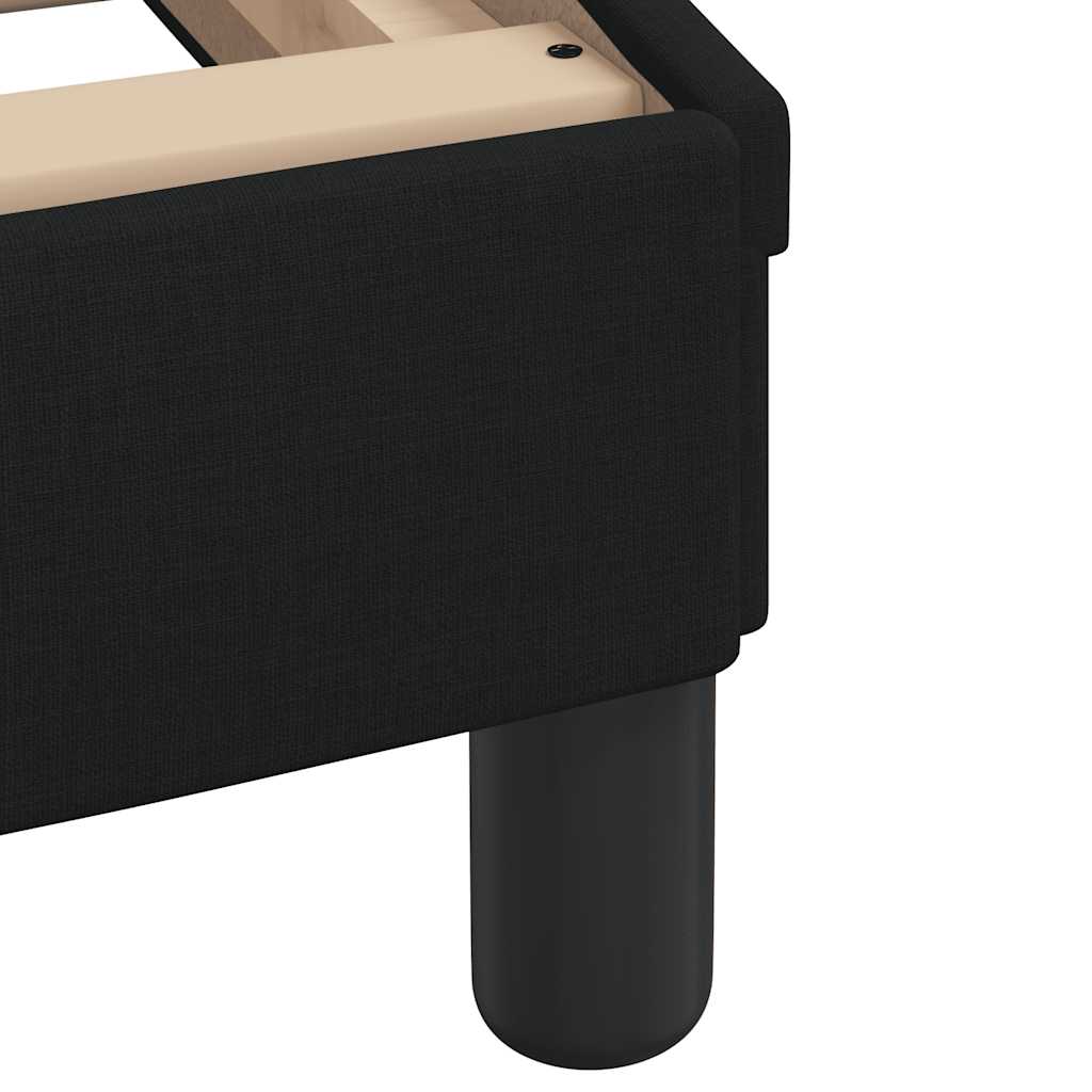 Okvir za krevet bez madraca crni 90x190cm od tkanine