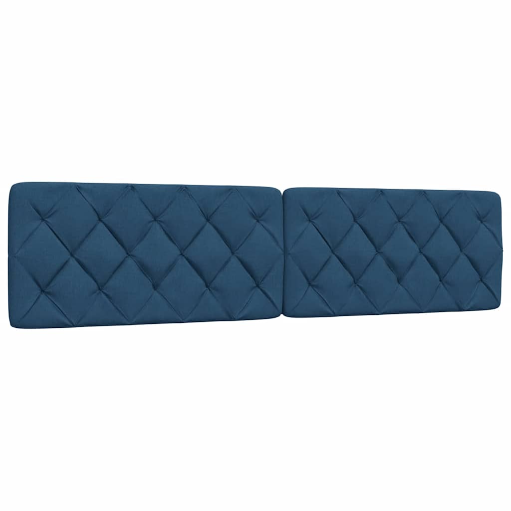 Okvir za krevet bez madraca plavi 200x200 cm od tkanine