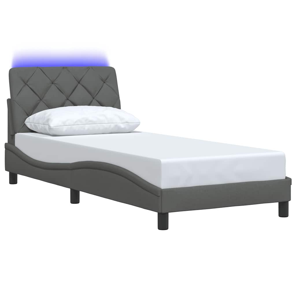 Okvir kreveta s LED-om bez madraca 80x200 cm od tkanine