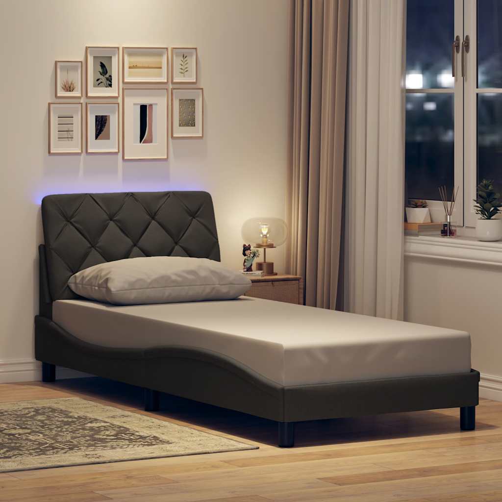 Okvir kreveta s LED-om bez madraca 80x200 cm od tkanine