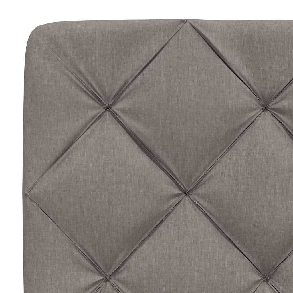 Okvir kreveta s LED-om bez madraca Taupe 80x200 cm Tkanina