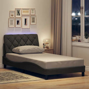 Okvir kreveta s LED-om bez madraca 100x200 cm od tkanine