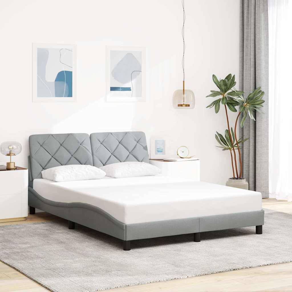 Okvir kreveta s LED-om bez madraca 120 x 200 cm od tkanine